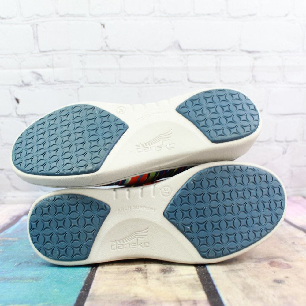 DANSKO Woven Stripe Flat Loafer Sneakers 7 / 37 - Picture 9 of 9